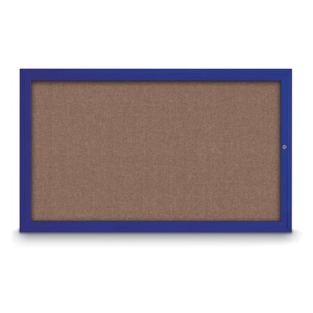 United Visual Products Hinge-less Radius Corkboard, 18"x24", Black Alum Frame/Apricot UVEB1824R-BLACK-APRICOT